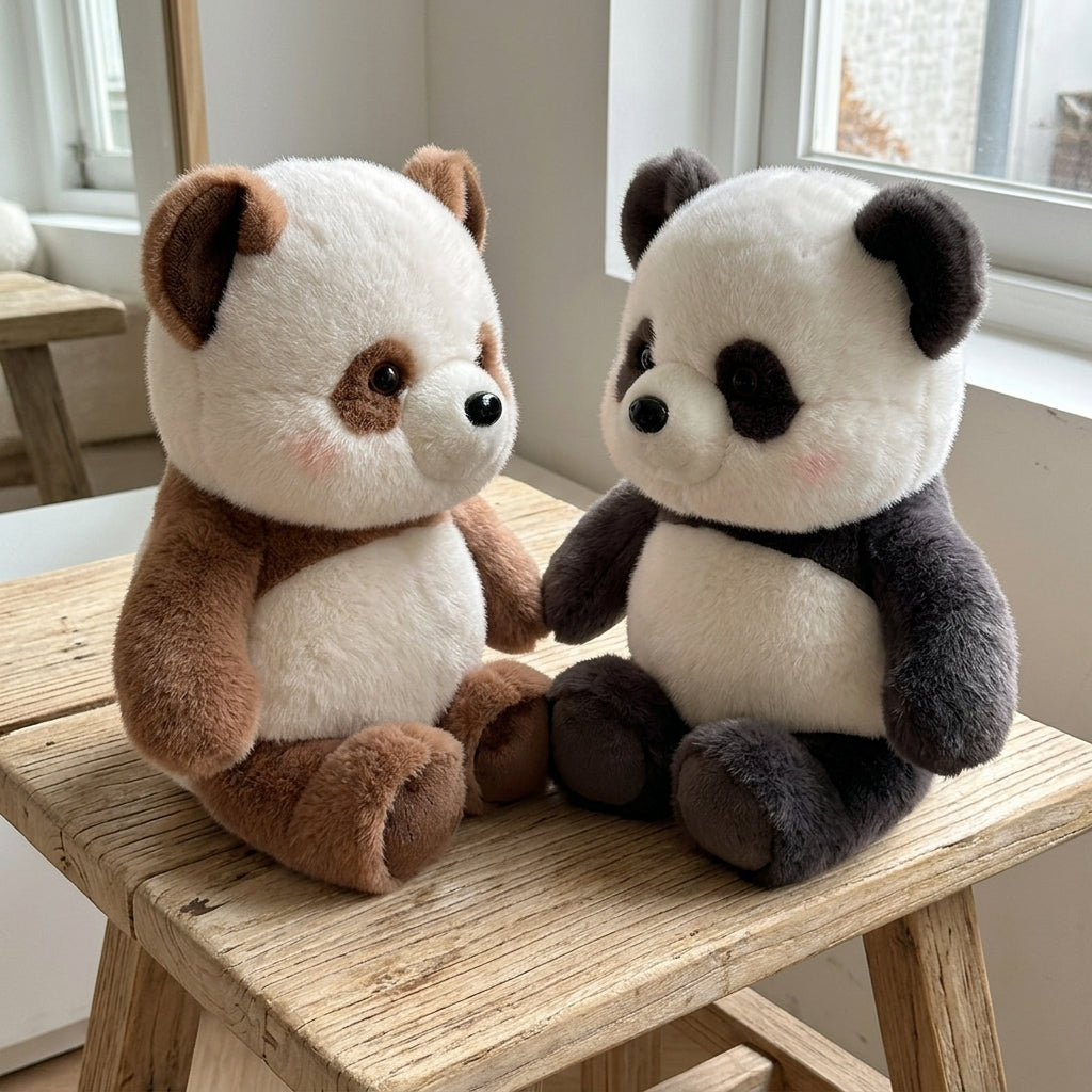 Pookie: Mini Panda Plushie | Running Panda Stuffed Animal