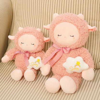 Shop FluffiLamb | Snuggly Kawaii Lamb Plushie – Fuzzy Soft Stuffed Animal - Goodlifebean Plushies | Stuffed Animals