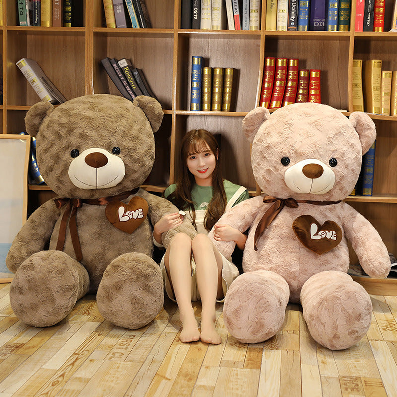 Shop Giant Fuzzy Brown Life Size Teddy Bear( 3ft) - Stuffed Animals Goodlifebean Plushies | Stuffed Animals