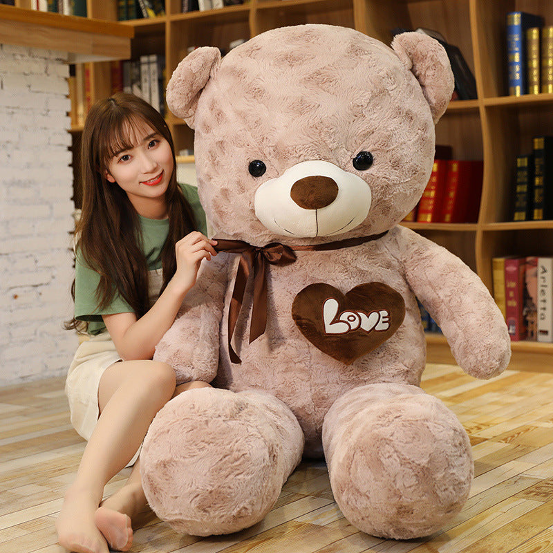 Shop Giant Fuzzy Brown Life Size Teddy Bear( 3ft) - Stuffed Animals Goodlifebean Plushies | Stuffed Animals