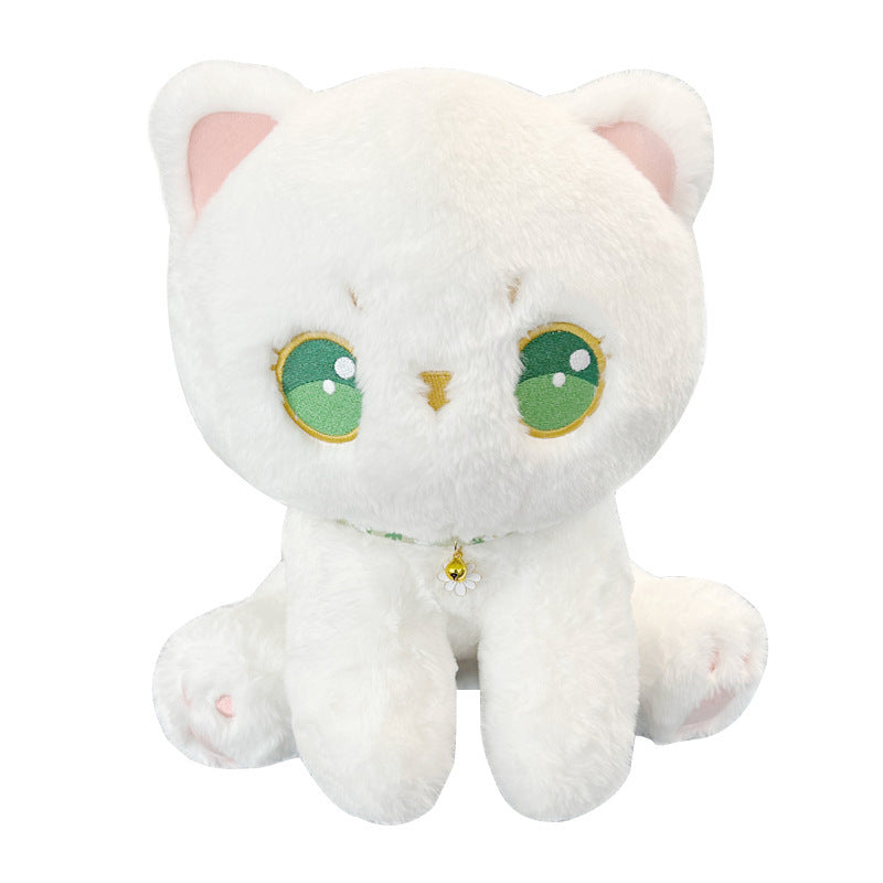 Kokoro: Kawaii White Cat Plushie | Cute Stuffed Animal Cat