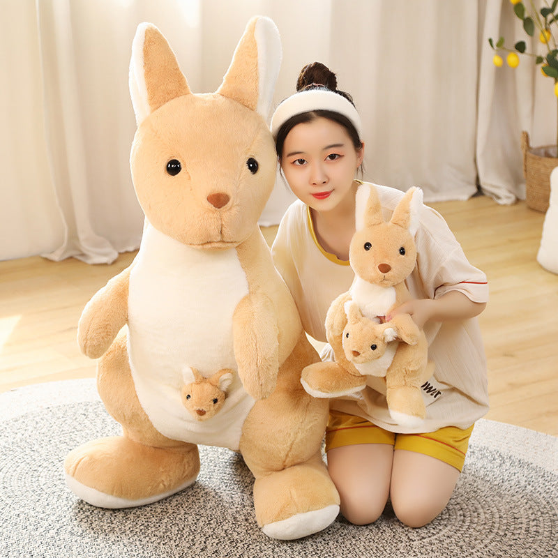 Shop KuddleRoos: Mommy & Mini Kangaroo Plushie - Goodlifebean Black Friday Sale | Plushies | Giant Teddy Bear