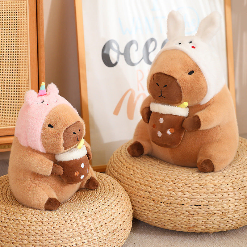 Shop CuddlyCapy: Chubby Capybara Plushie - Stuffed Animals Goodlifebean Plushies | Stuffed Animals