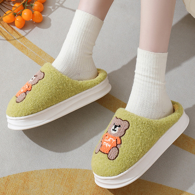 Shop Cute Teddy bear Slippers | Warm Indoor Slippers - Shoes Goodlifebean Plushies | Stuffed Animals