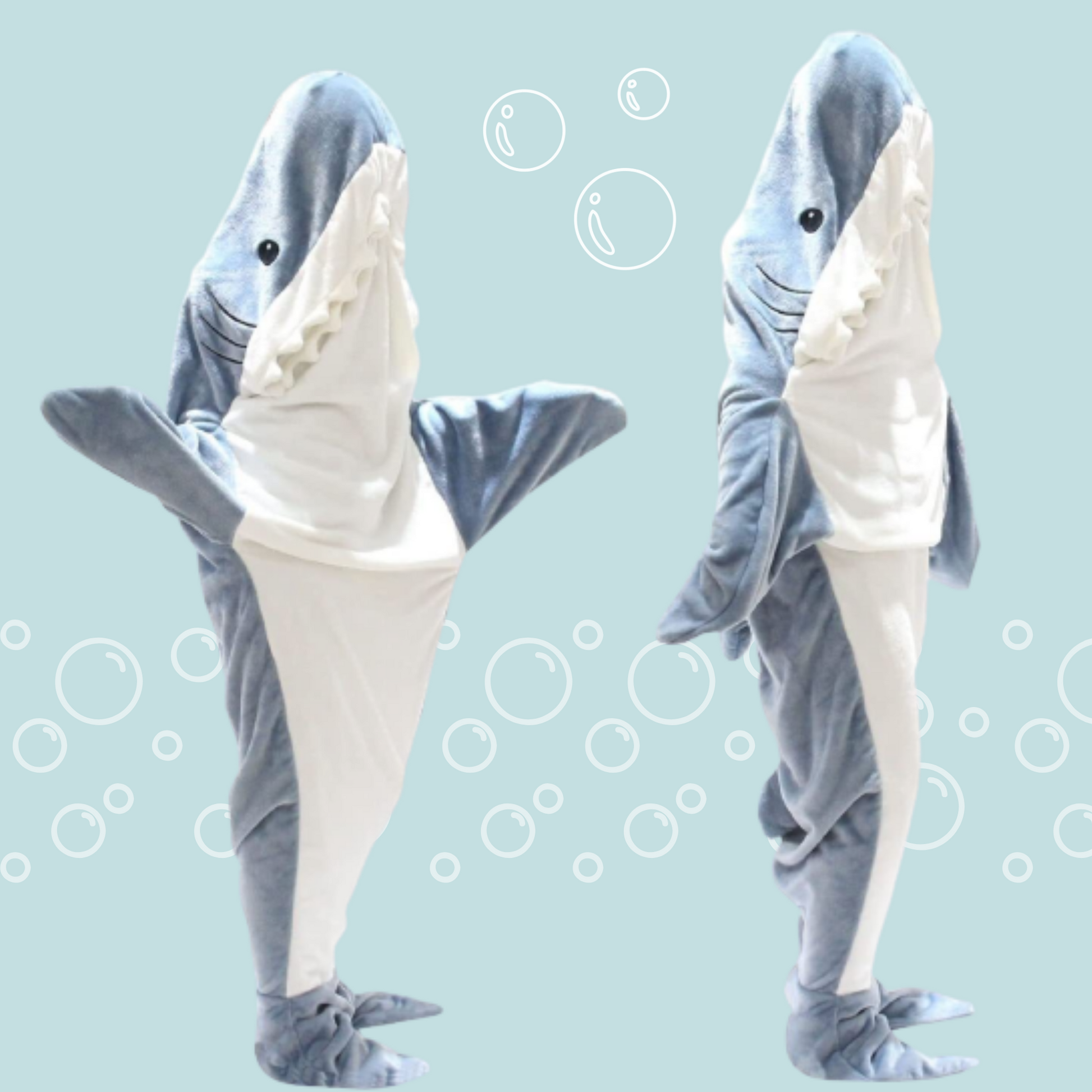 Shop Cozy Sharkie™: Cozy Shark Hoodie Blanket For Adults - Goodlifebean Plushies | Stuffed Animals