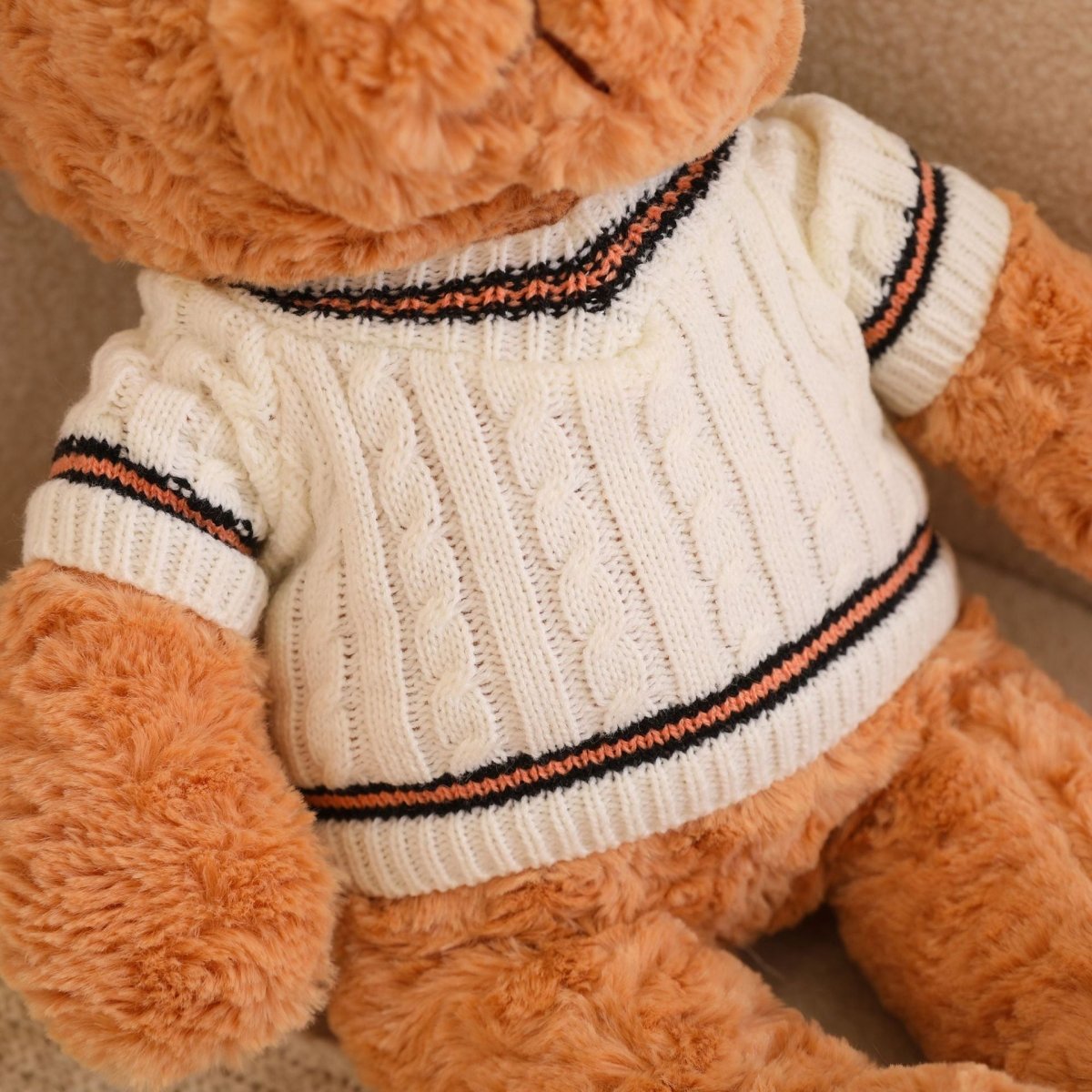 Bubu: Mini Fuzzy Brown Teddy Bear with T-shirt - Goodlifebean product_type