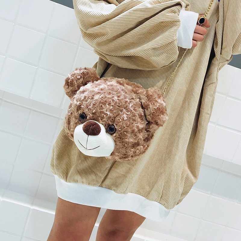 Shop Kawaii Teddy Bear Plush Bag - Goodlifebean Plushie | Stuffed Animal