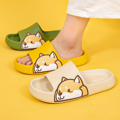 Shop Kawaii Shiba Inu Comfy Indoor Slippers - Shoes Goodlifebean Plushies | Stuffed Animals