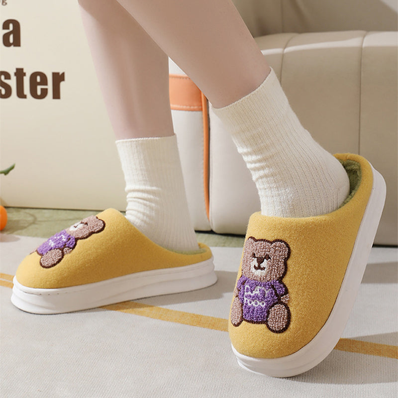 Shop Cute Teddy bear Slippers | Warm Indoor Slippers - Goodlifebean Black Friday Sale | Plushies | Giant Teddy Bear