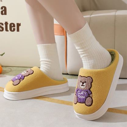 Shop Cute Teddy bear Slippers | Warm Indoor Slippers - Shoes Goodlifebean Plushies | Stuffed Animals