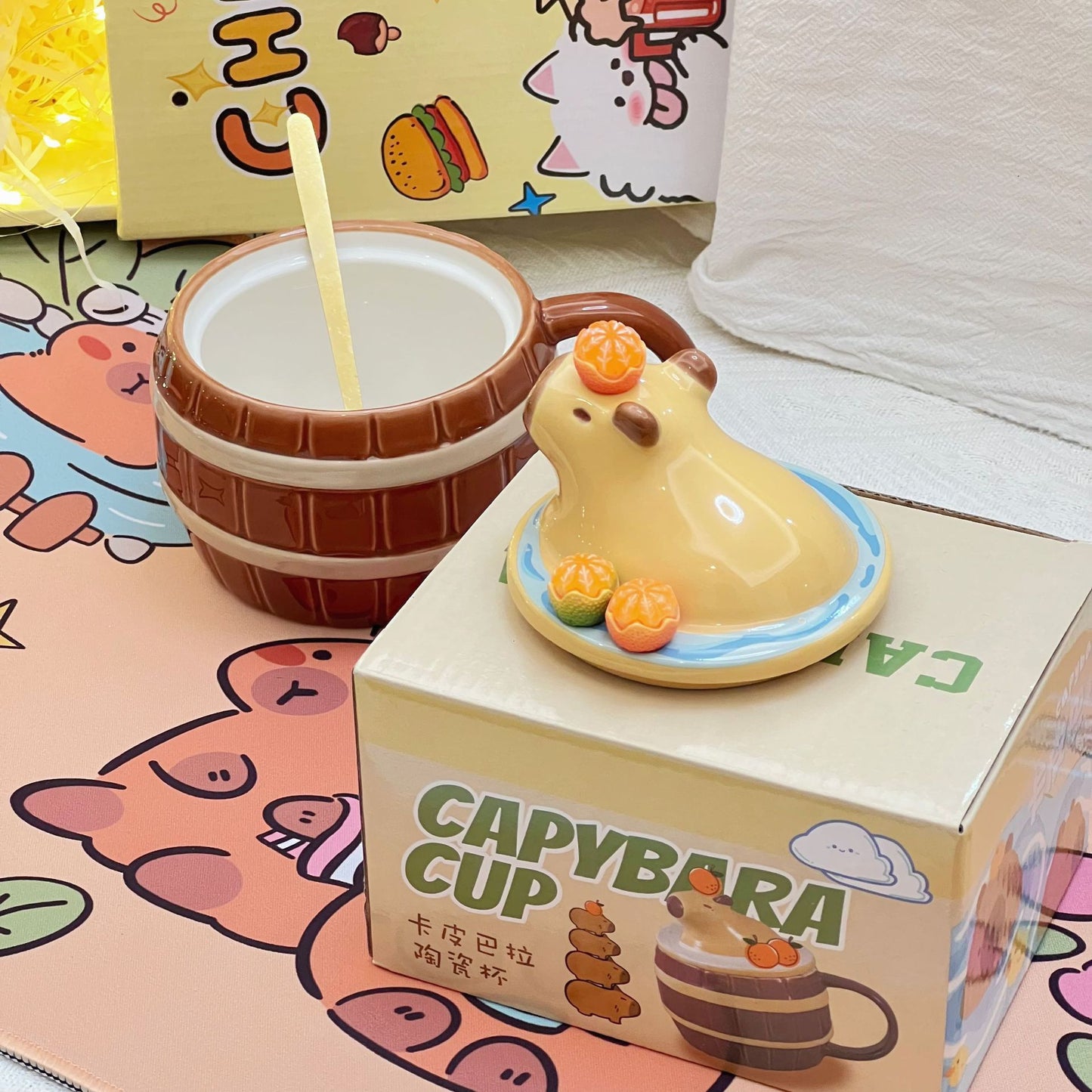 Cute Capybara Mug | Kawaii Mug