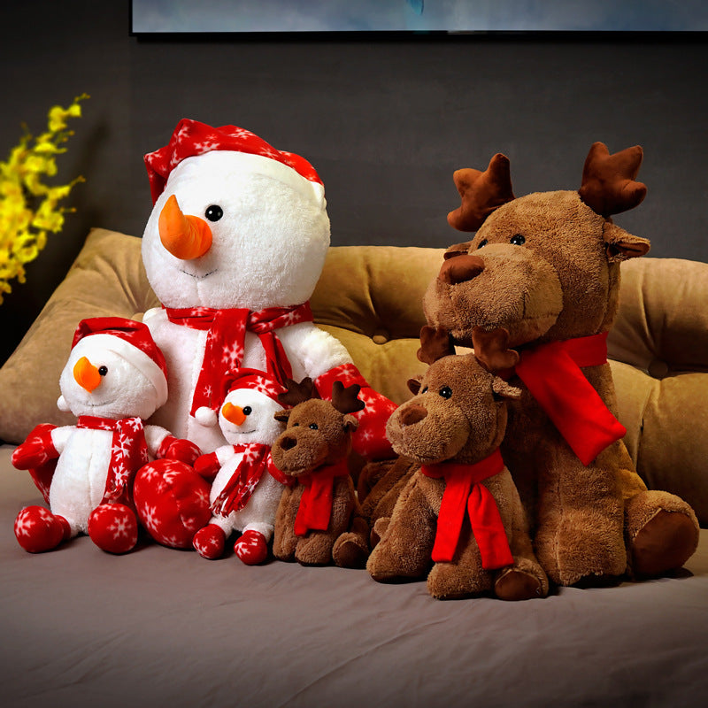 Shop Cute Snowman and Rudolf Plushie - Goodlifebean Black Friday Sale | Plushies | Giant Teddy Bear