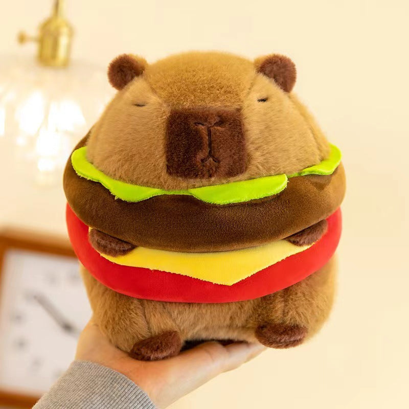Burgerbara: Capybara Hamburger Plushie