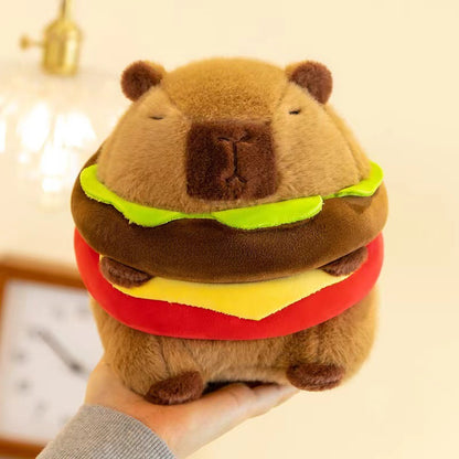 Burgerbara: Capybara Hamburger Plushie