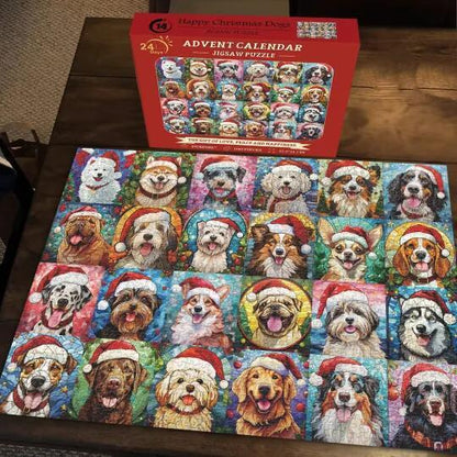 1000 piece Christmas Advent Calender Puzzle | Dog Puzzle