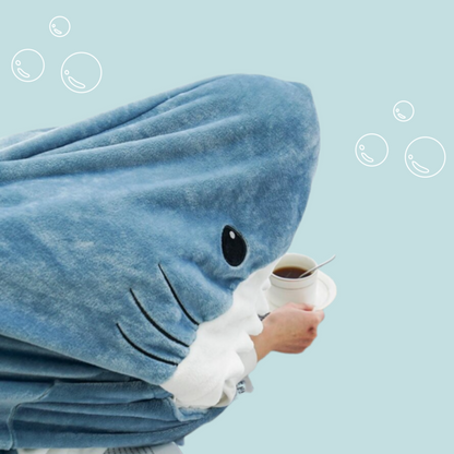 Shop Cozy Sharkie™: Cozy Shark Hoodie Blanket For Adults - Goodlifebean Plushies | Stuffed Animals