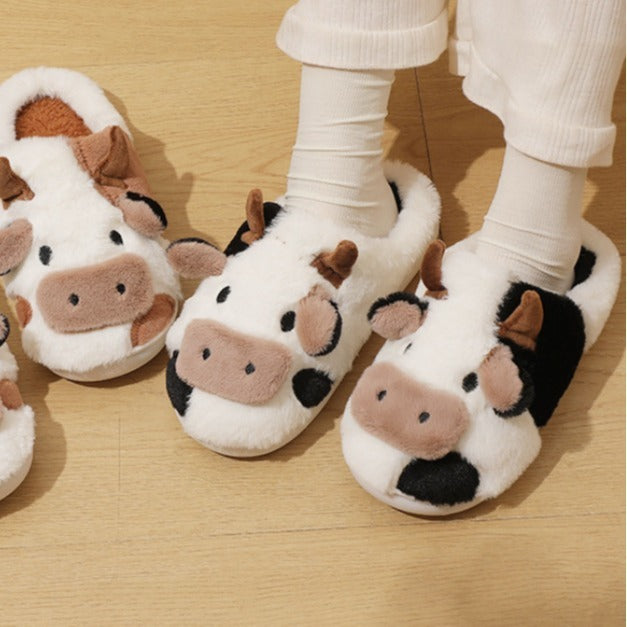 Fluffy Cow Slippers | Cloudy Slippers