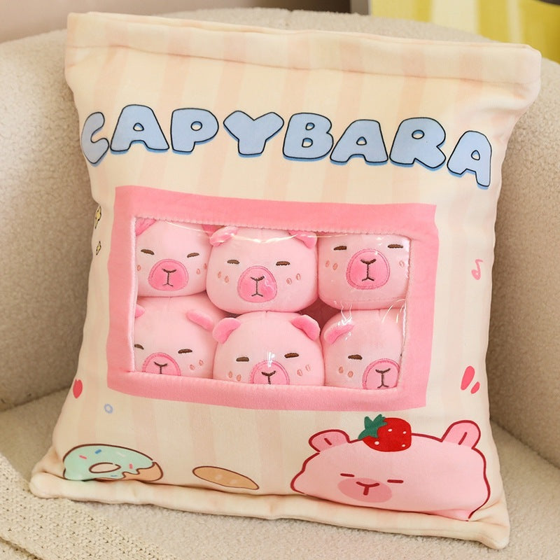Shop CapyChill Squad™ – Pack of 6 Stress Relief Capybara Plushies - Goodlifebean Plushies | Stuffed Animals