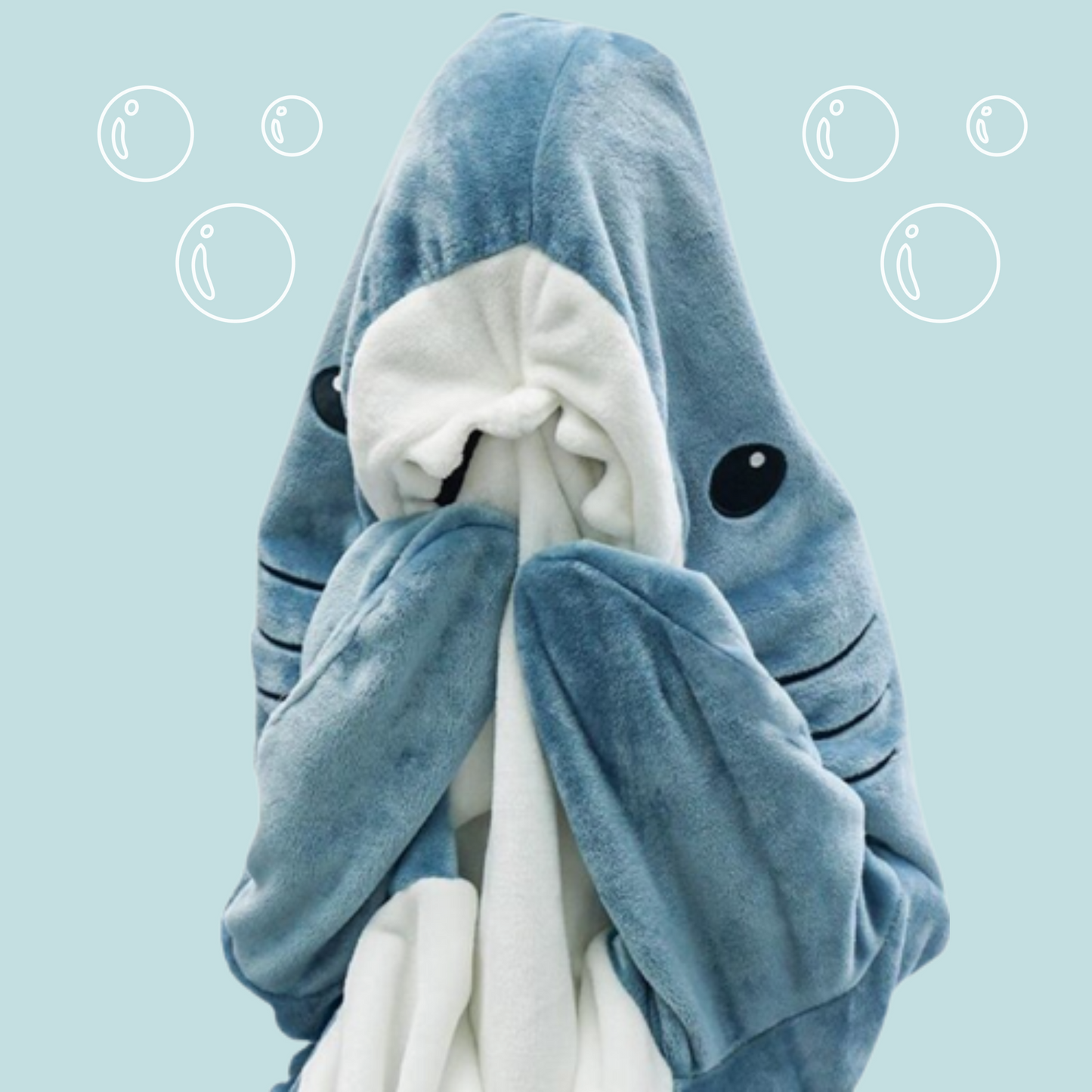 Shop Cozy Sharkie™: Cozy Shark Hoodie Blanket For Adults - Goodlifebean Plushies | Stuffed Animals