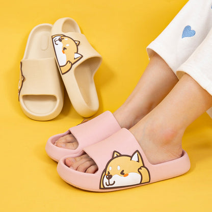 Shop Kawaii Shiba Inu Comfy Indoor Slippers - Shoes Goodlifebean Plushies | Stuffed Animals