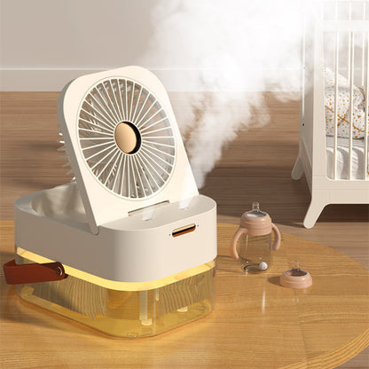 BreezeMist: Portable Cooling Humidifier and Mister Light