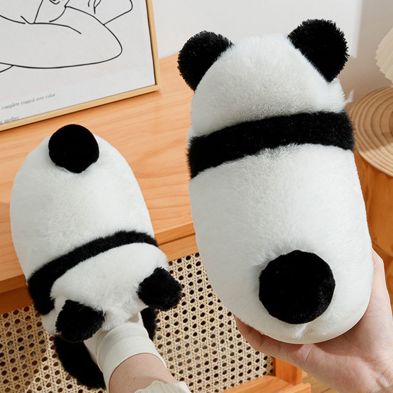 Shop Cute Panda Plush Indoor Warm Slippers - Shoes Goodlifebean Plushies | Stuffed Animals