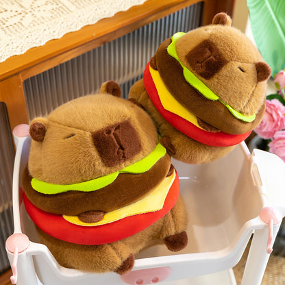 Burgerbara: Capybara Hamburger Plushie