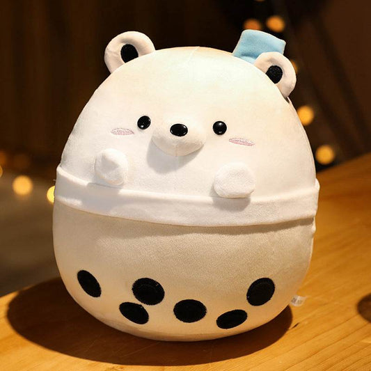 Chonky Milk Tea Boba Animal Plushies - Goodlifebean Stuffed Animals