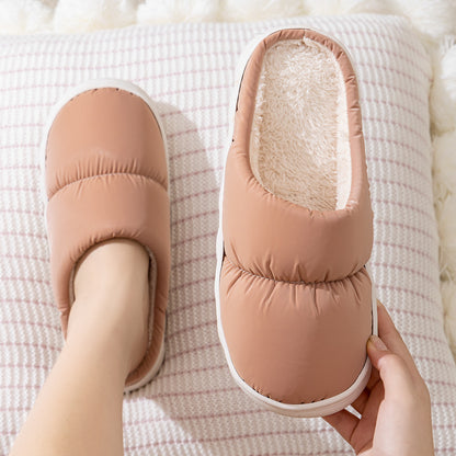 QuiltedCozy: Plush Indoor Warm Slippers