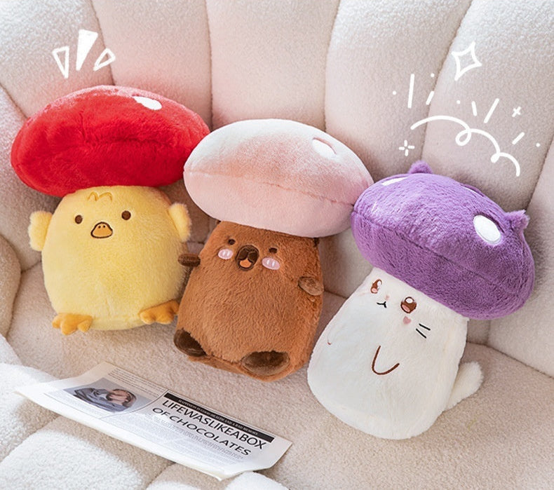 Shop Kinoberry: Kawaii Funny Mushroom Plushie - Goodlifebean Plushie | Stuffed Animal
