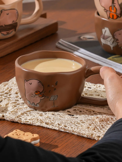 CapyBean: Kawaii Capybara Coffee Cup