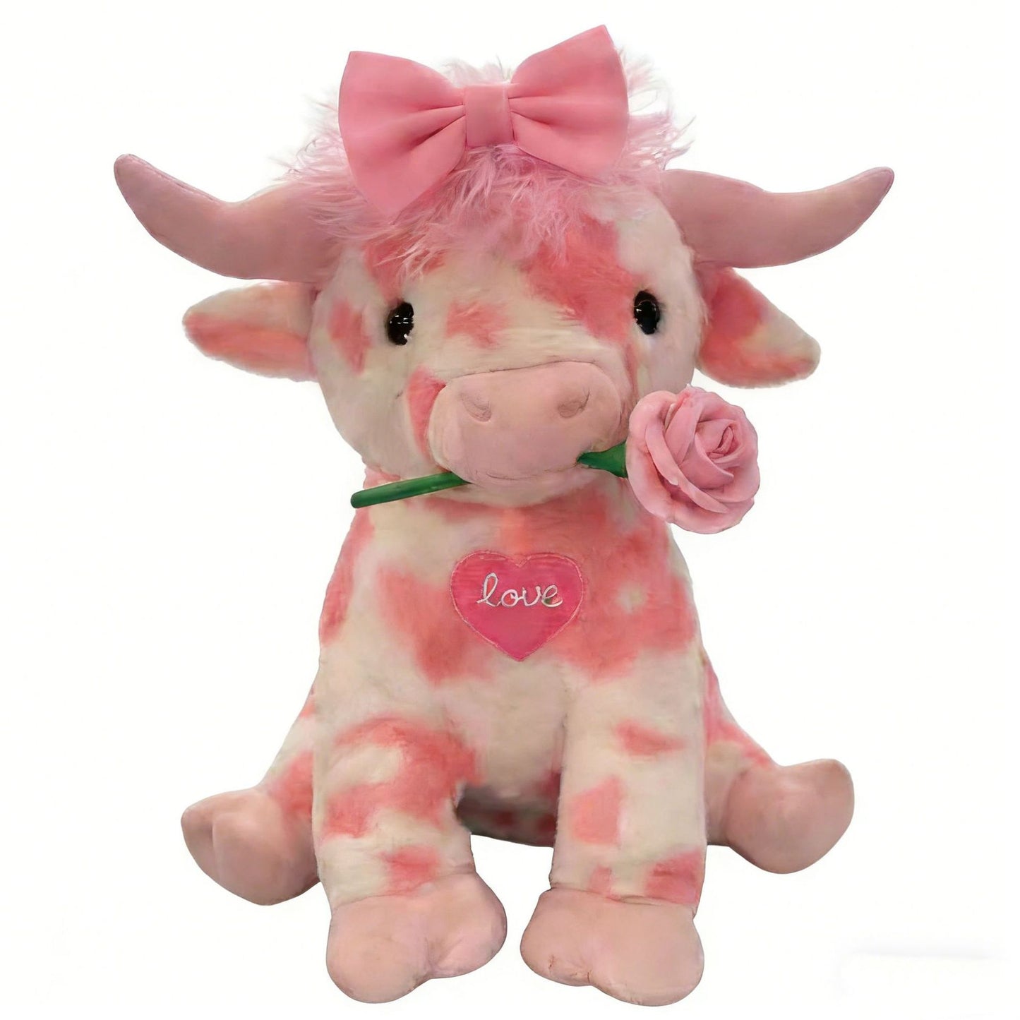 Romantic Chubby Highland Cow Plushie