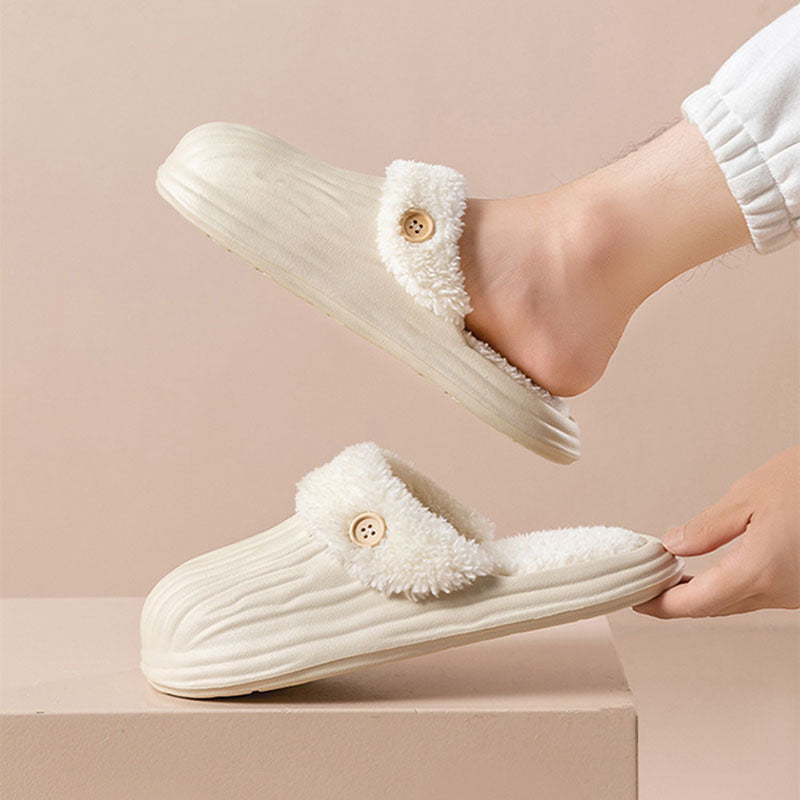 Shop CozySwap: Indoor-Outdoor Slippers with Detachable Fur - Shoes Goodlifebean Plushies | Stuffed Animals