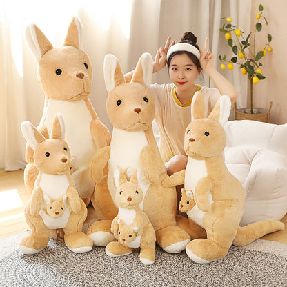 Shop KuddleRoos: Mommy & Mini Kangaroo Plushie - Stuffed Animals Goodlifebean Plushies | Stuffed Animals