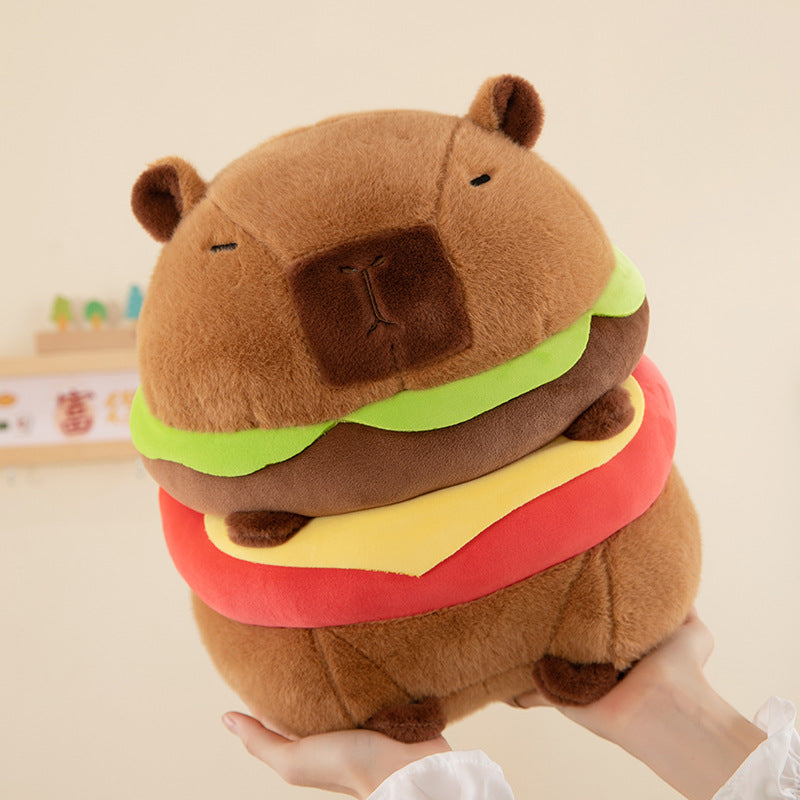 Burgerbara: Capybara Hamburger Plushie