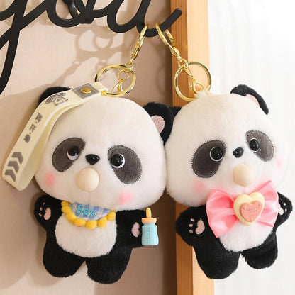 Shop Bloop Bean™ – Kawaii Panda Plush Bag Keychain | Cute Panda Keychain – Lil Beans Collection - Goodlifebean Plushie | Stuffed Animal