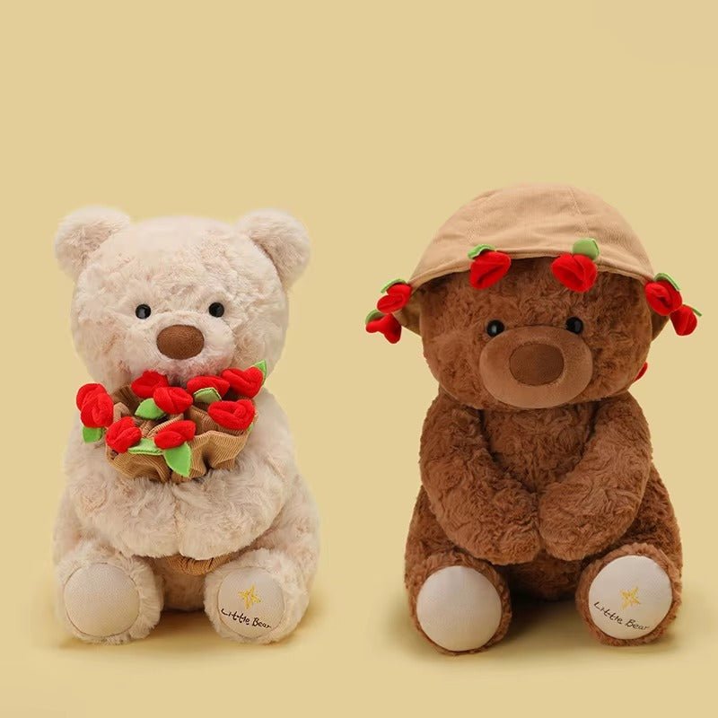 Florian – Adorable Kawaii Rose Teddy Bear for Her | Best Long - Distance Gift - Goodlifebean product_type