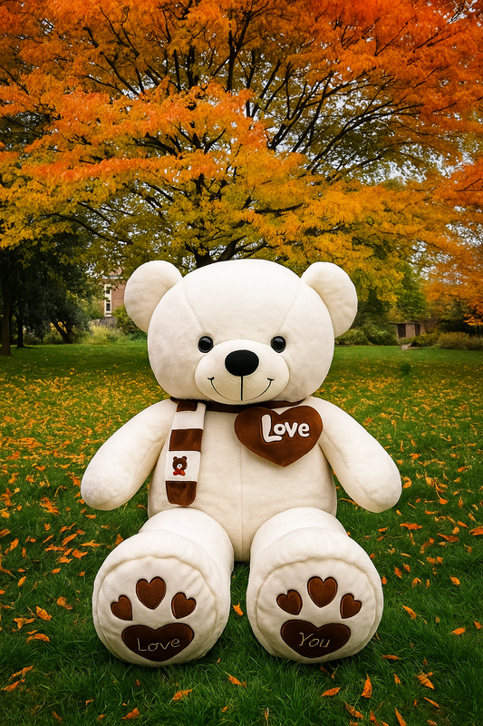 6ft giant white teddy bear plush by Goodlifebean