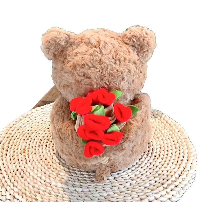 Shop Florian – Adorable Kawaii Rose Teddy Bear for Her | Best Long-Distance Gift - Goodlifebean Plushie | Stuffed Animal
