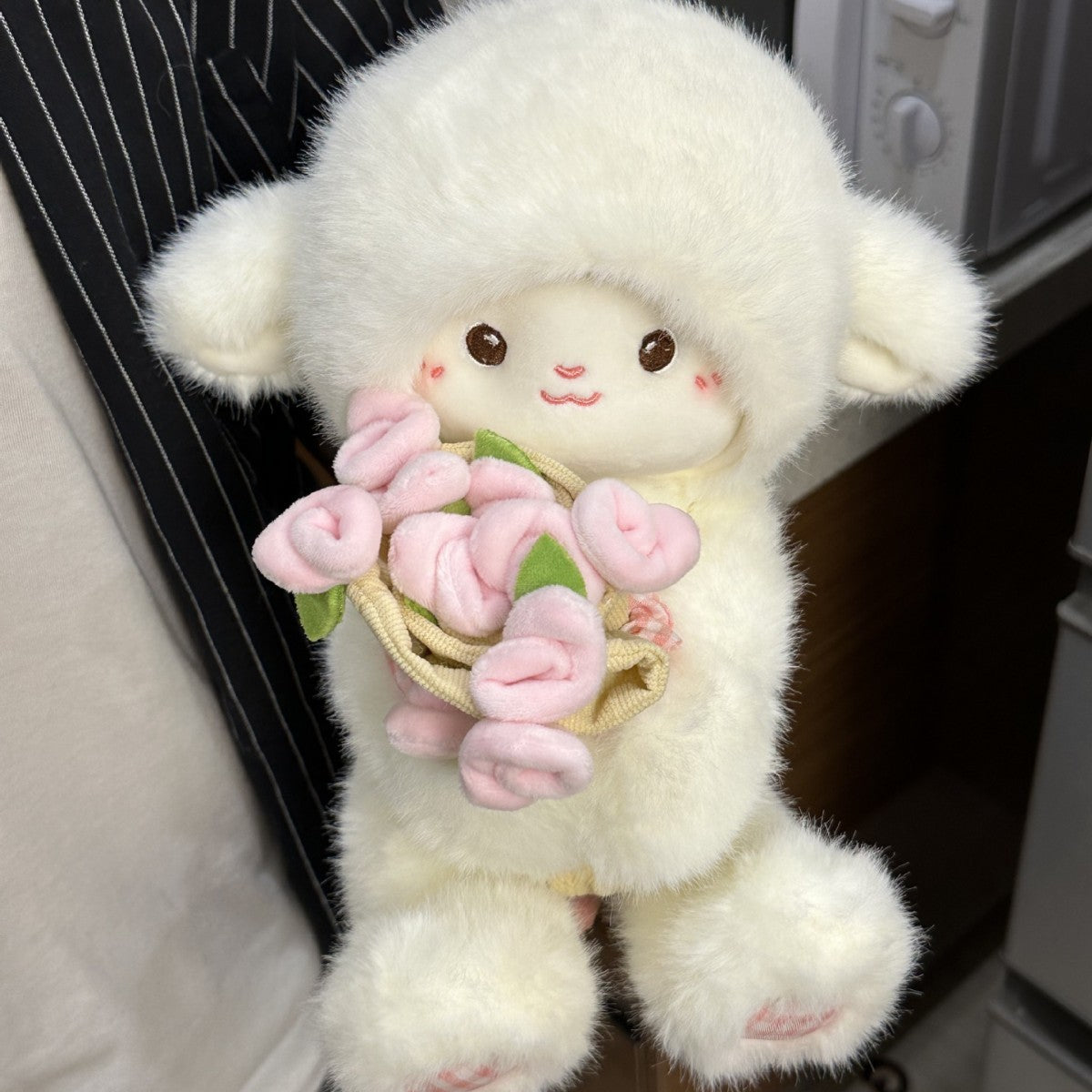 Shop Kawaii Pastel Petal Lamb | Cute Emotional Support Lamb Plushie - Goodlifebean Plushie | Stuffed Animal