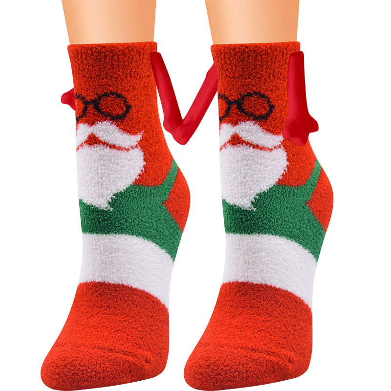 Shop Hand-In-Hand Mangetic Christmas Socks - Goodlifebean Plushies | Stuffed Animals