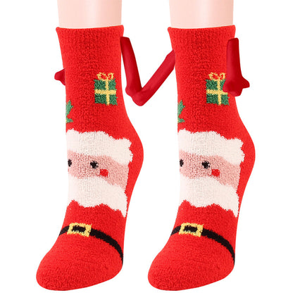 Shop Hand-In-Hand Mangetic Christmas Socks - Goodlifebean Plushies | Stuffed Animals