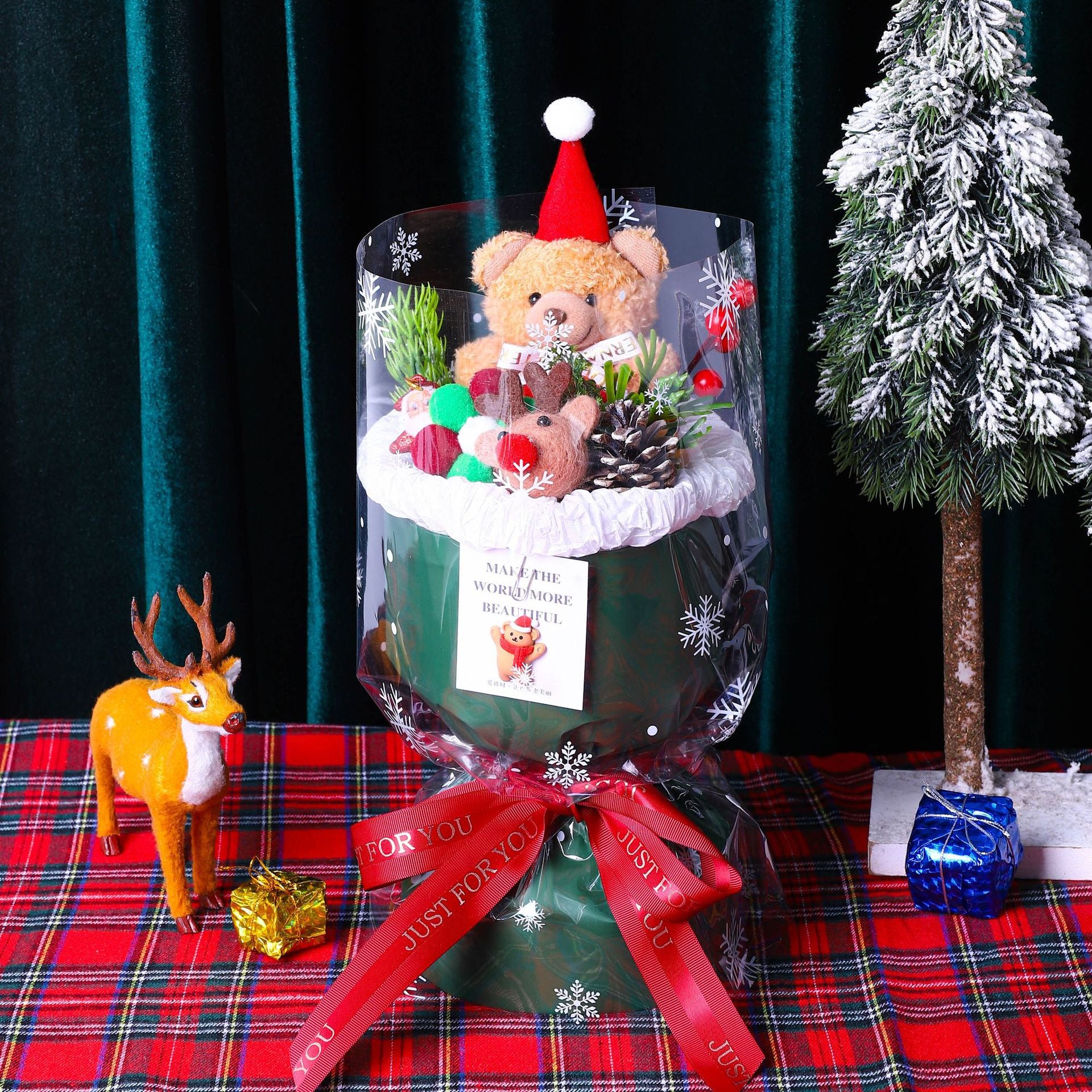 Shop Christmasy Plush Bouquet - Goodlifebean Black Friday Sale | Plushies | Giant Teddy Bear