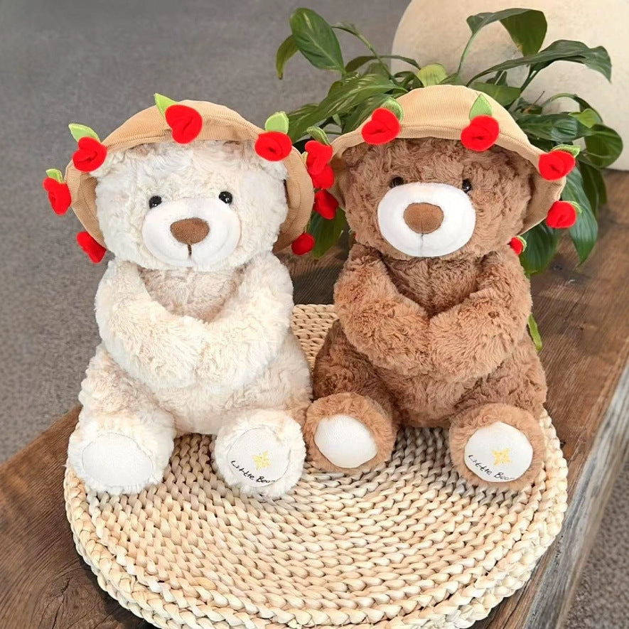 Shop Florian – Adorable Kawaii Rose Teddy Bear for Her | Best Long-Distance Gift - Goodlifebean Plushie | Stuffed Animal