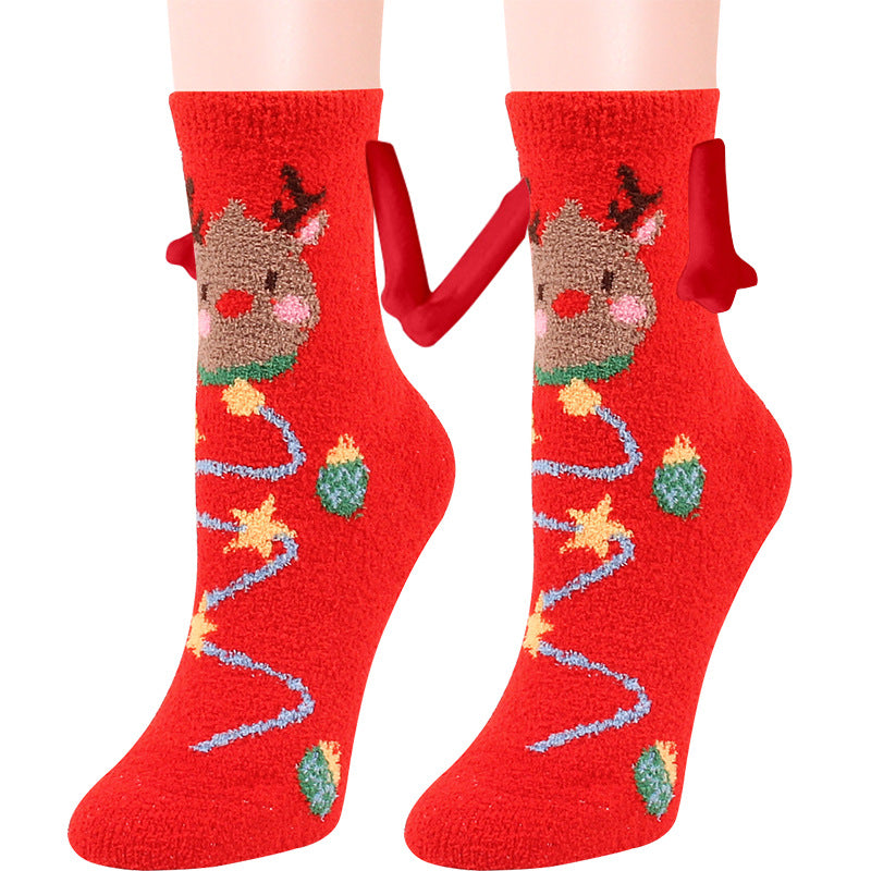 Shop Hand-In-Hand Mangetic Christmas Socks - Goodlifebean Plushies | Stuffed Animals