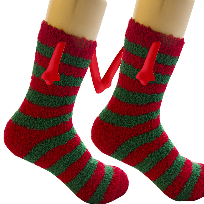 Shop Hand-In-Hand Mangetic Christmas Socks - Goodlifebean Plushies | Stuffed Animals