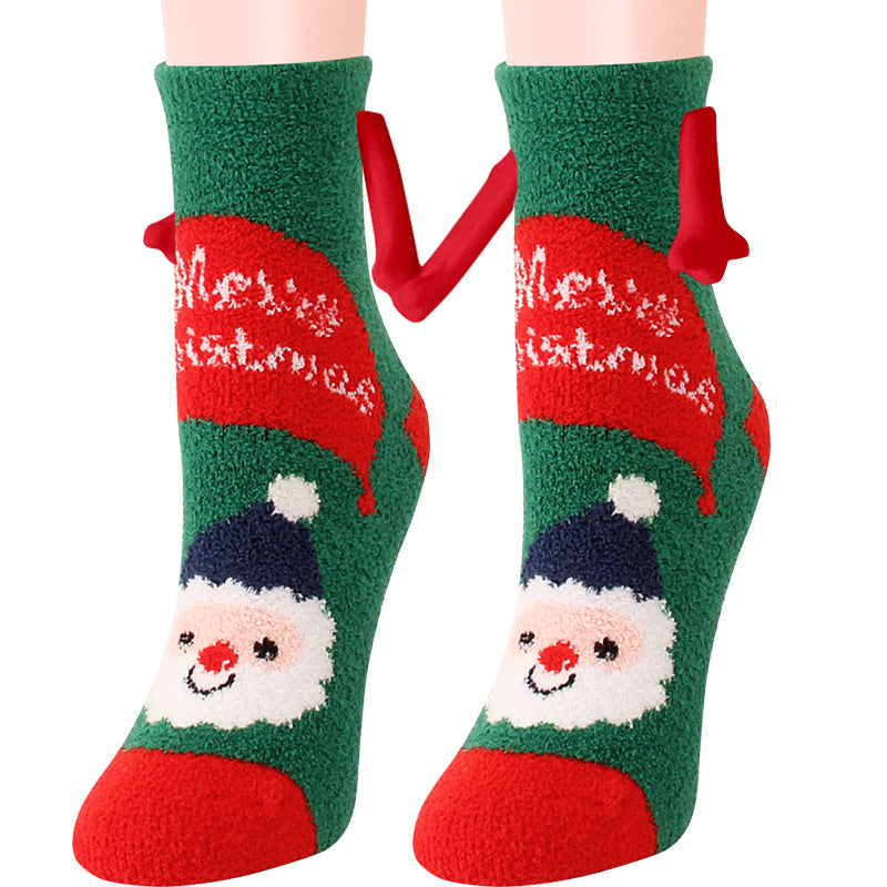 Shop Hand-In-Hand Mangetic Christmas Socks - Goodlifebean Plushies | Stuffed Animals