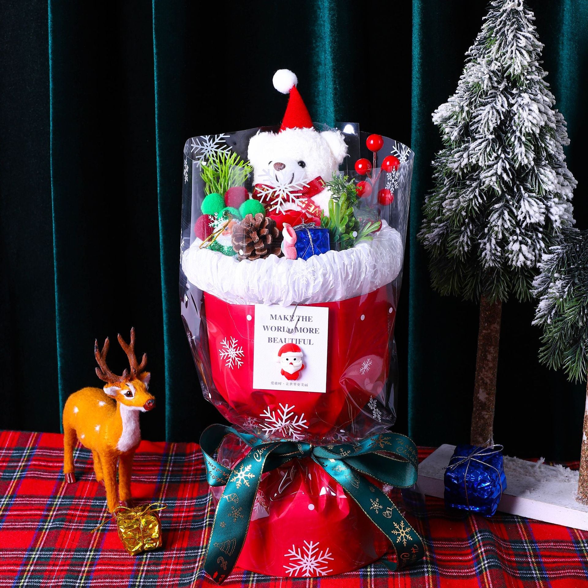 Shop Christmasy Plush Bouquet - Goodlifebean Black Friday Sale | Plushies | Giant Teddy Bear