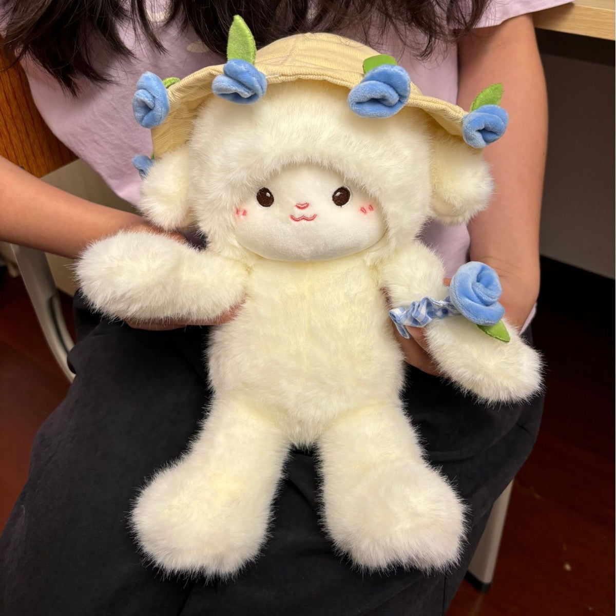 Shop Kawaii Pastel Petal Lamb | Cute Emotional Support Lamb Plushie - Goodlifebean Plushie | Stuffed Animal