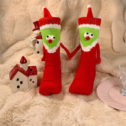 Shop Hand-In-Hand Magnetic Grinch Socks | Hand Holding Socks - Goodlifebean Plushies | Stuffed Animals